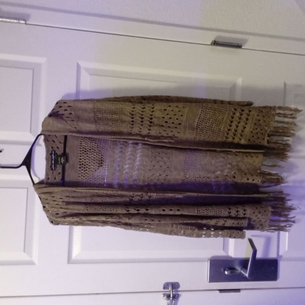 United States Sweaters size XL Hooded Crochetted sweater